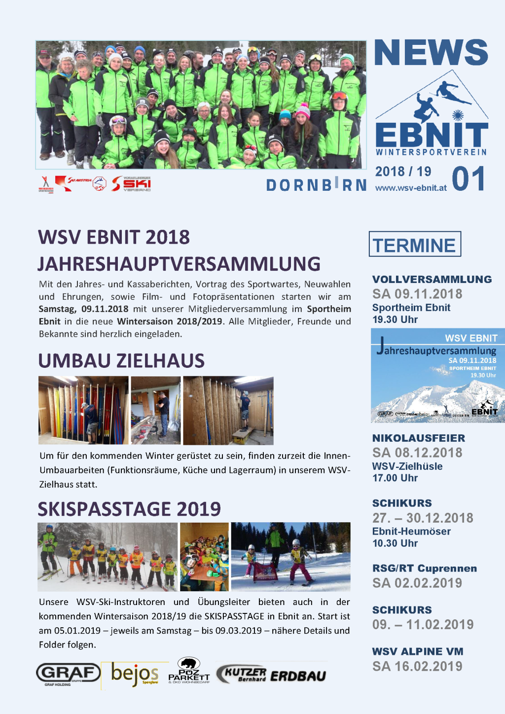 News 01 |&nbsp;2018/19